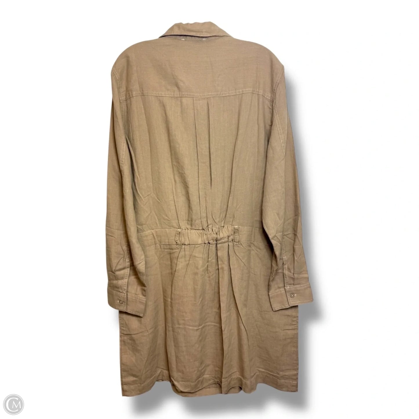 Dress Casual Midi By Beachlunchlounge In Tan, Size: Xl