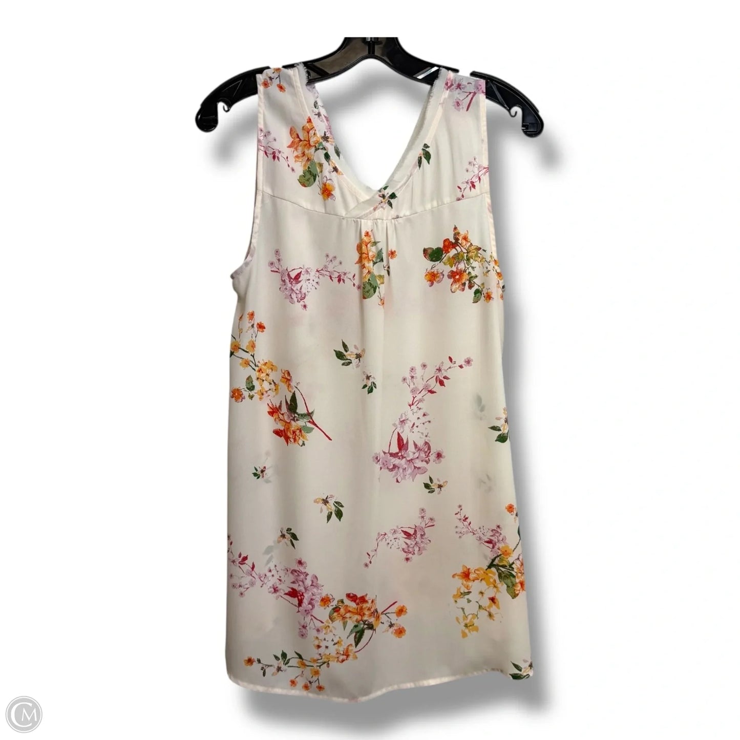 Top Sleeveless By 14th And Union In Floral Print, Size: M