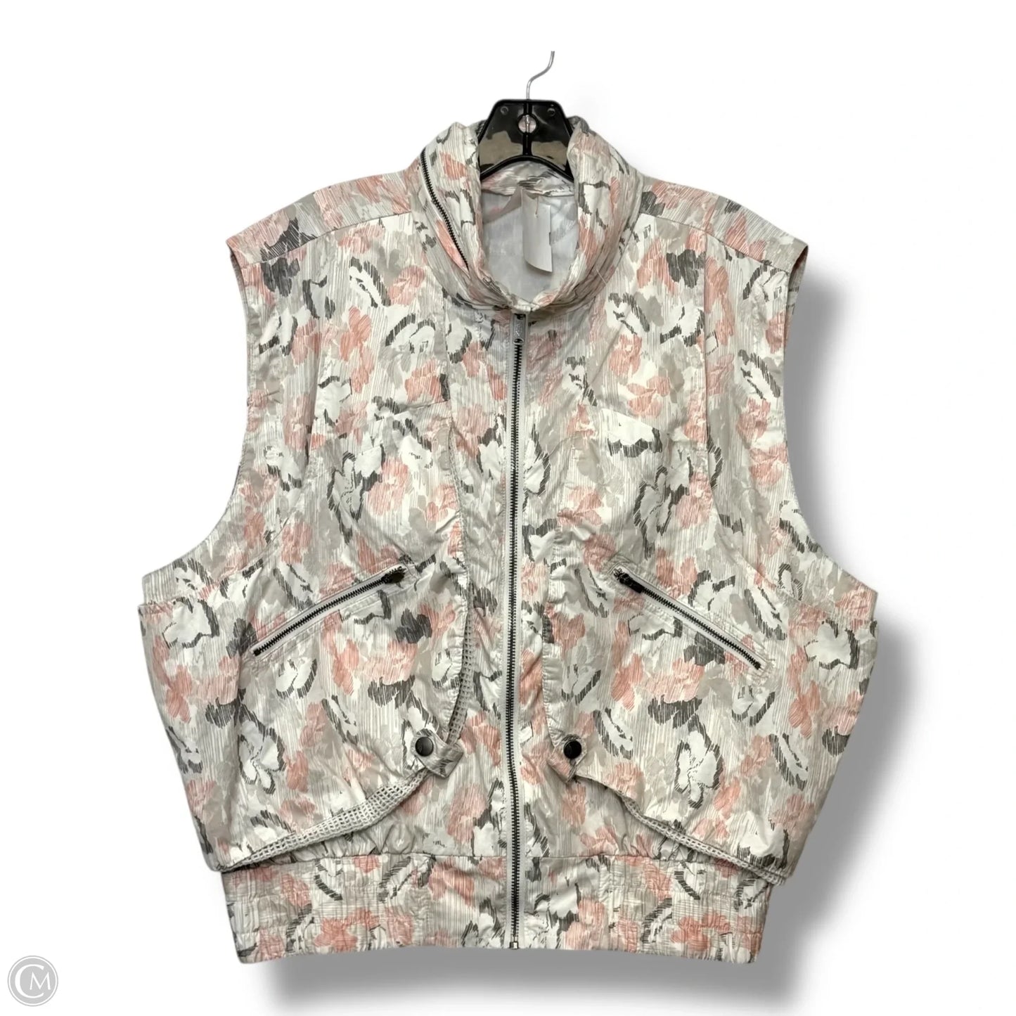 Vest with packable hood By Free People In Ivory, Size: L