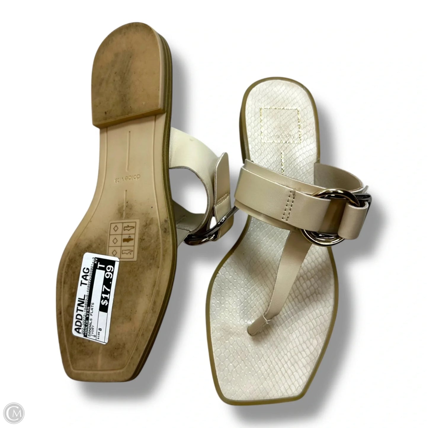 Sandals Flats By Dolce Vita In Ivory, Size: 8