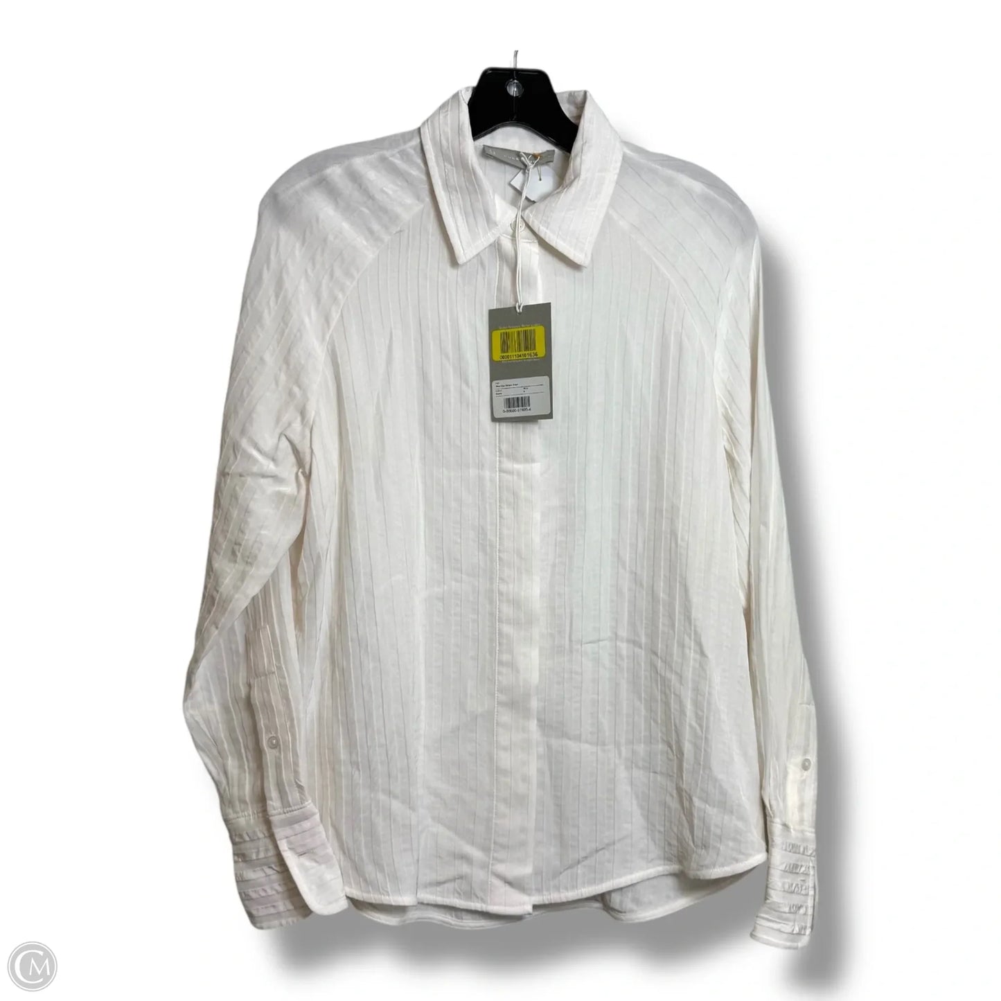 Blouse Long Sleeve By Everlane In White, Size: Xs