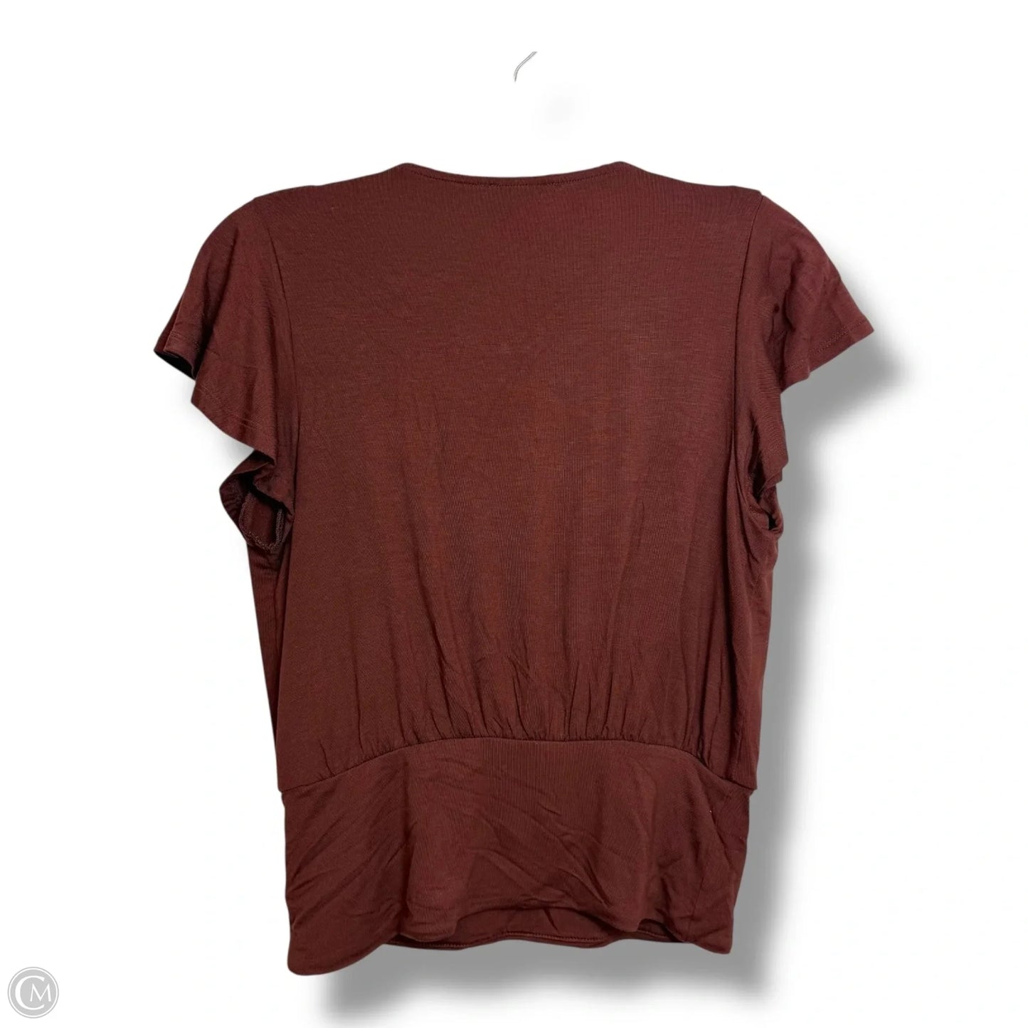 Top Short Sleeve Basic By Express In Brown, Size: S