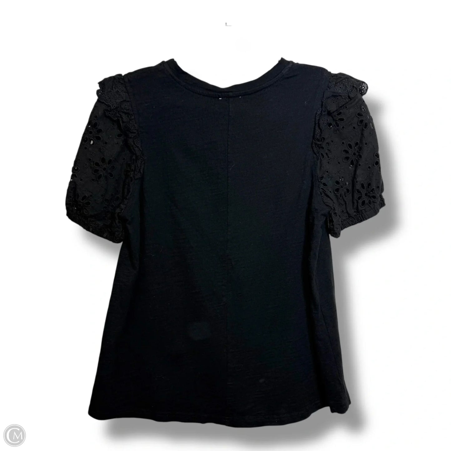 Top Short Sleeve By Clothes Mentor In Black, Size: S