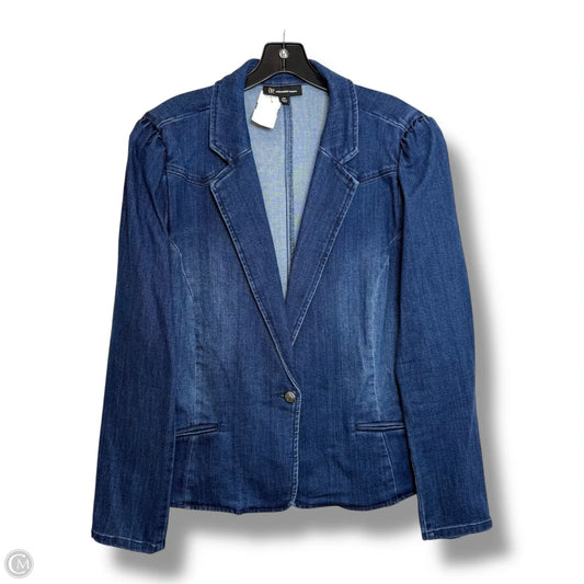 Jacket Denim By Inc In Blue Denim, Size: Xxl