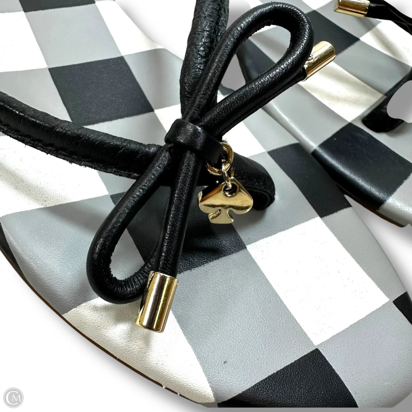 Sandals Designer By Kate Spade In Checkered Pattern, Size: 8