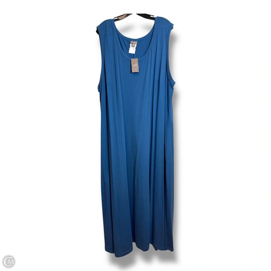 Dress Casual Maxi By J. Jill In Blue, Size: 4x