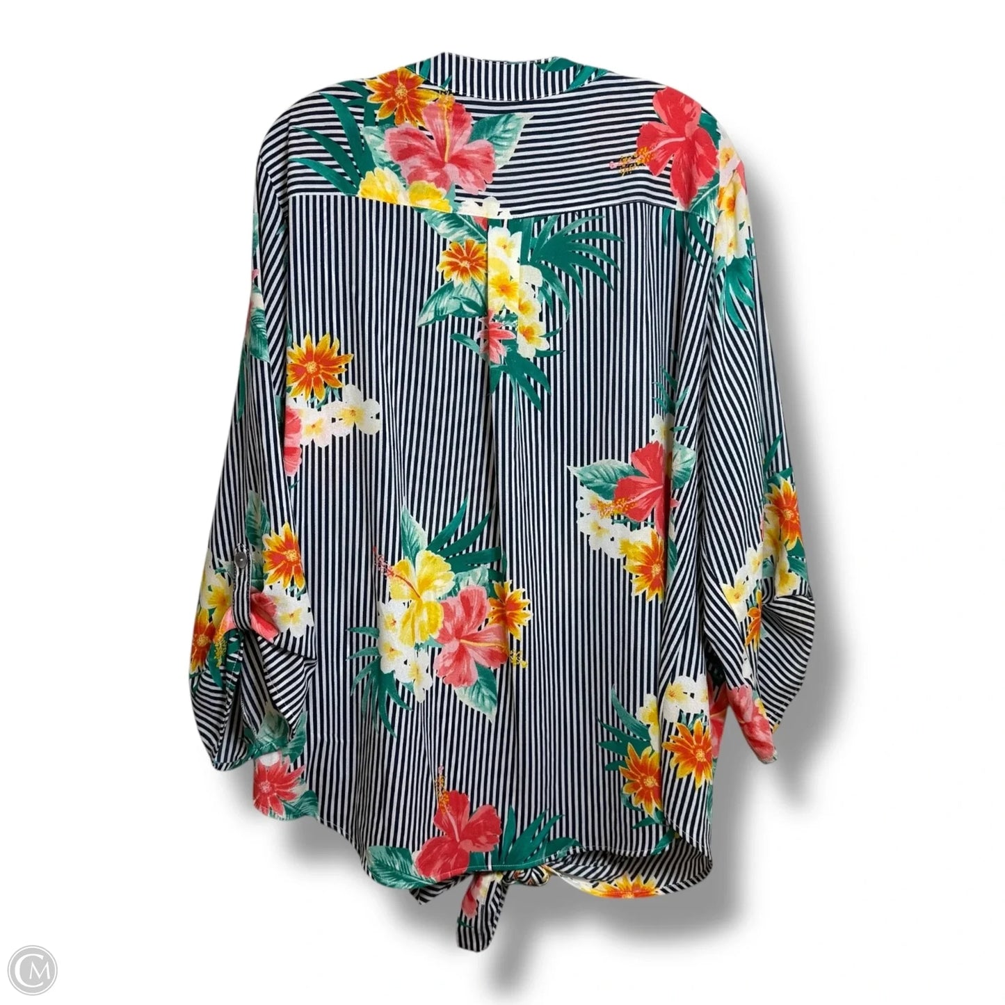 Top 3/4 Sleeve By Ruby Rd In Floral Print, Size: 2x