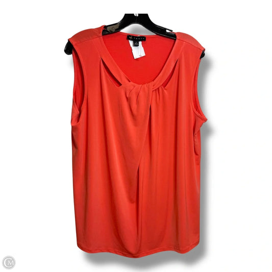 Top Sleeveless By N Touch In Coral, Size: L