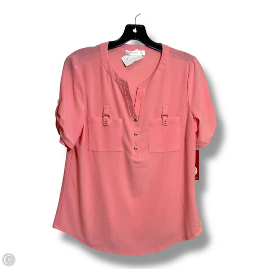 Top Short Sleeve By 89th And Madison In Pink, Size: M