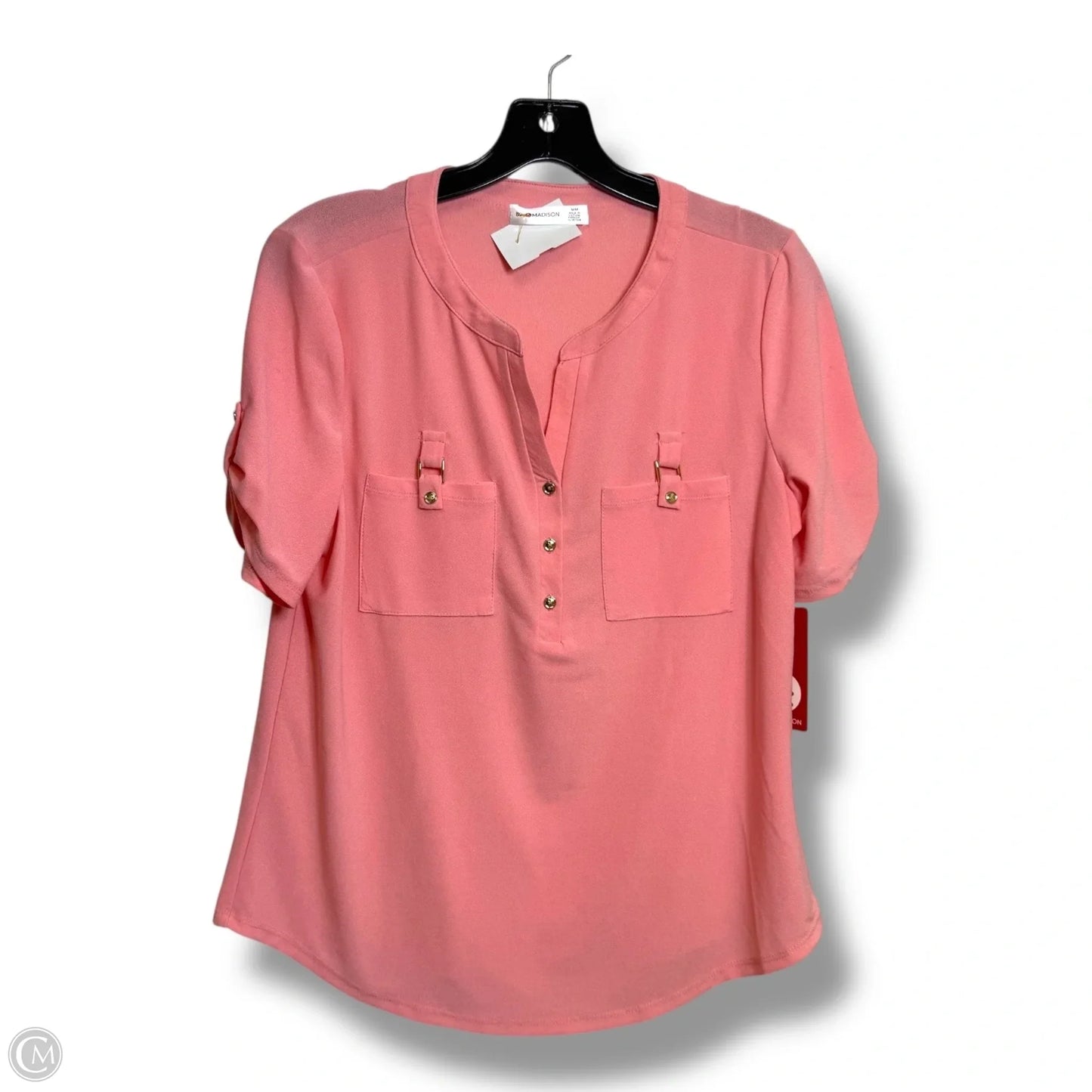 Top Short Sleeve By 89th And Madison In Pink, Size: M