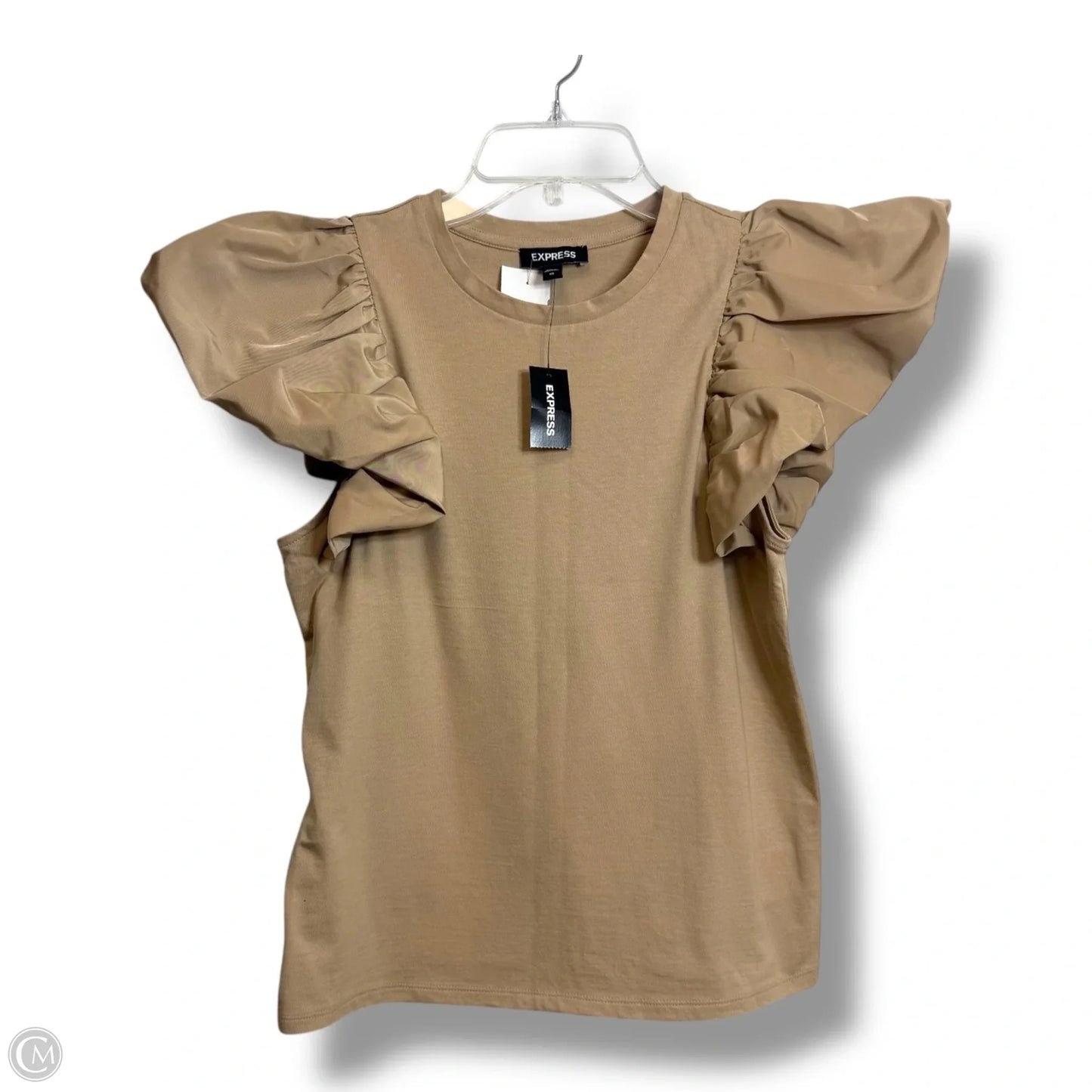 Top Sleeveless By Express In Tan, Size: Xs