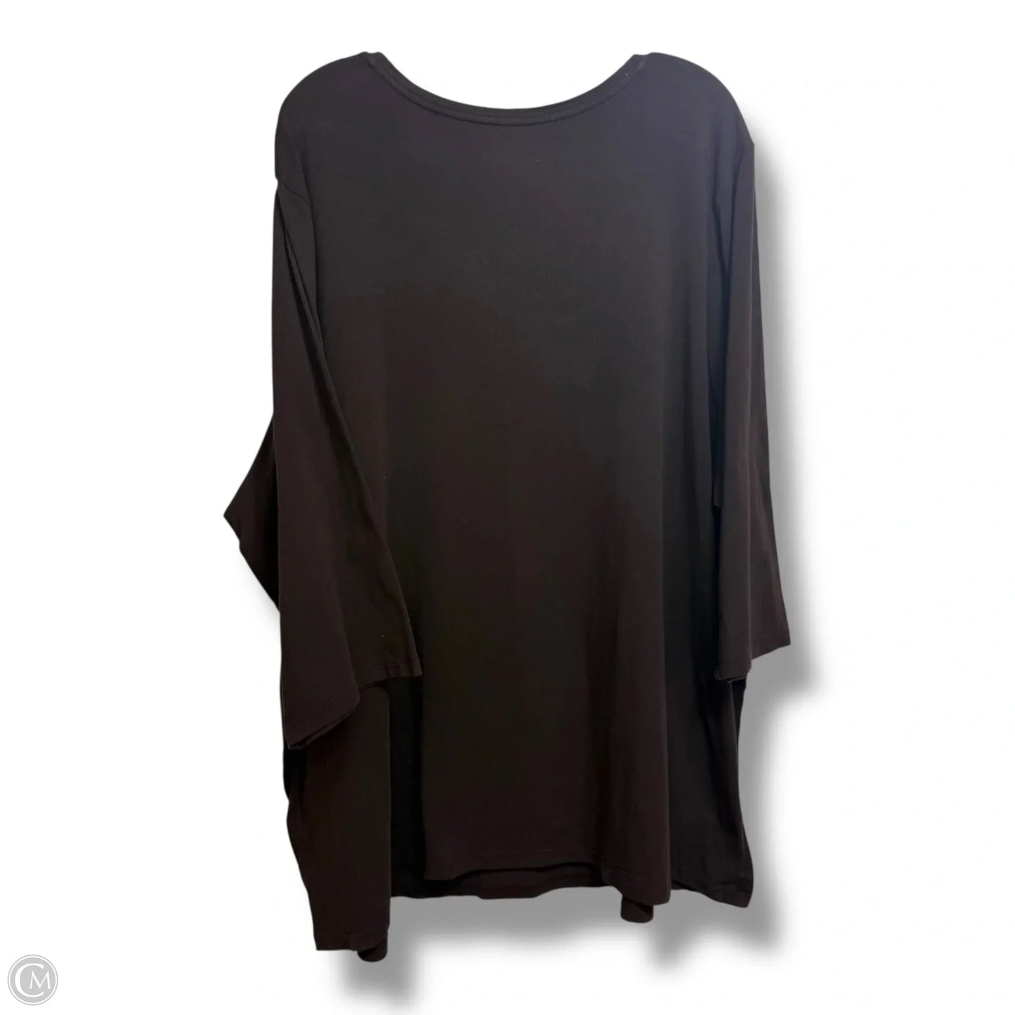 Top 3/4 Sleeve By Catherines In Brown, Size: 3x