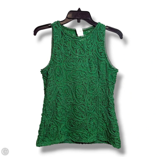 Top Sleeveless By Clothes Mentor In Green, Size: M