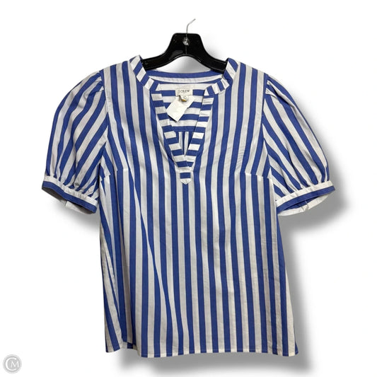 Top Short Sleeve By J. Crew In Striped Pattern, Size: Xs