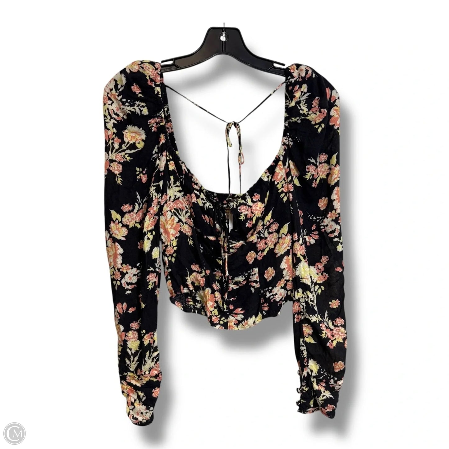 Top Long Sleeve By Free People In Floral Print, Size: Xs