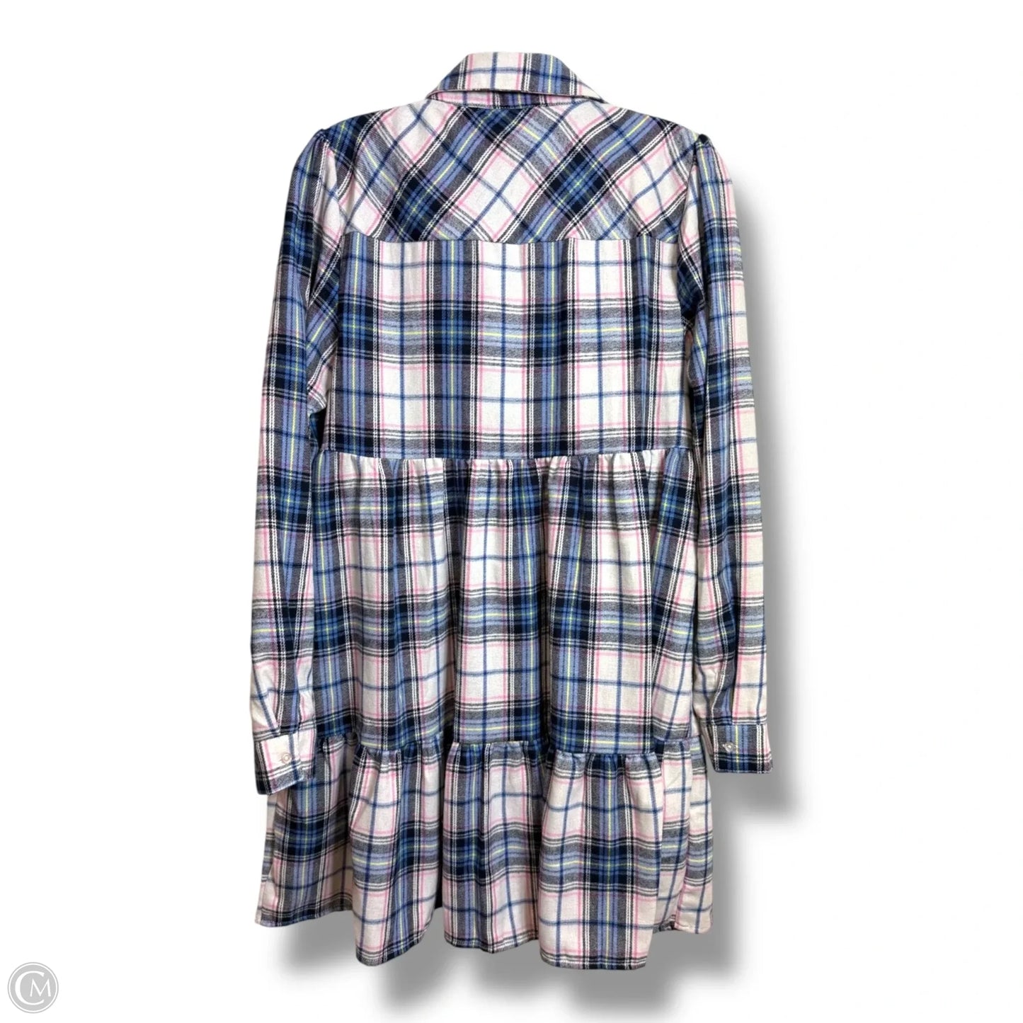 Dress Casual Short By Miami In Plaid Pattern, Size: S