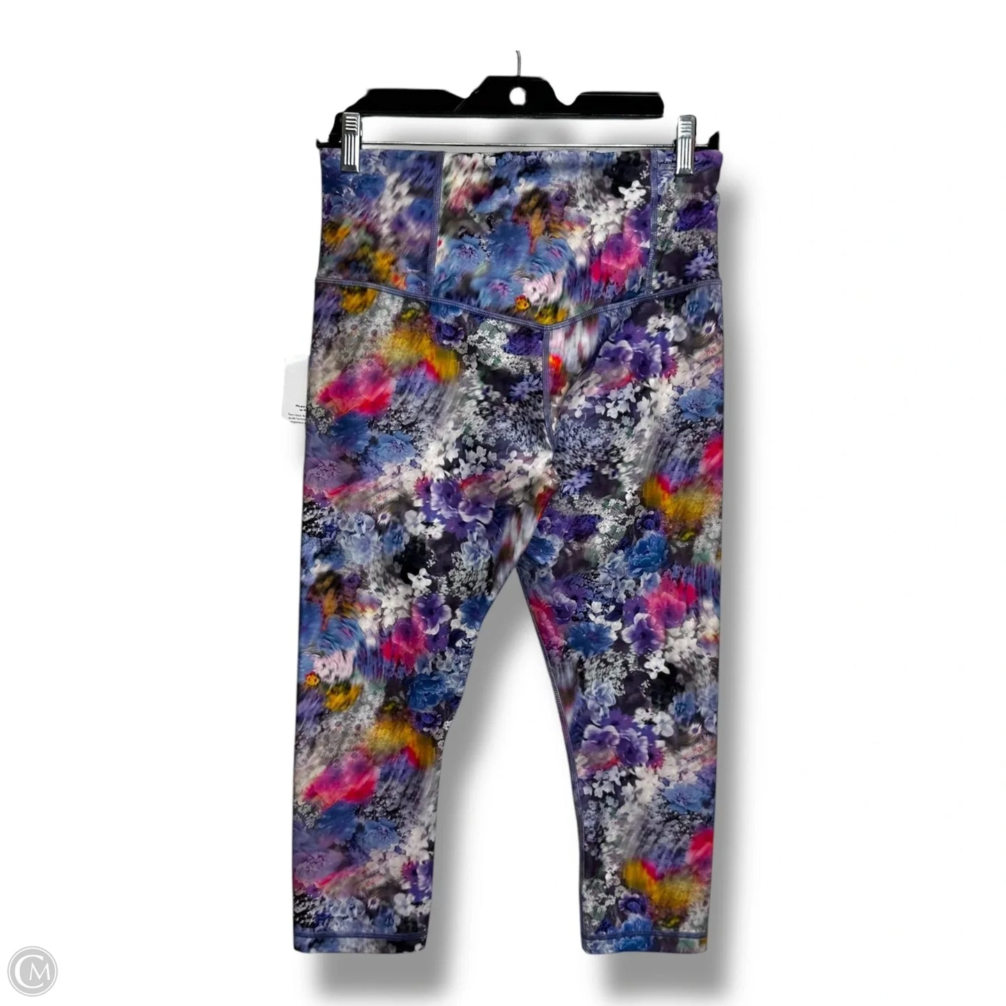 ELATION CAPRI Athletic Capris By Athleta In Floral Print, Size: M