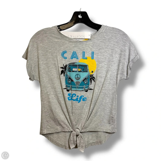 Top Short Sleeve Basic By Cme In Grey, Size: S