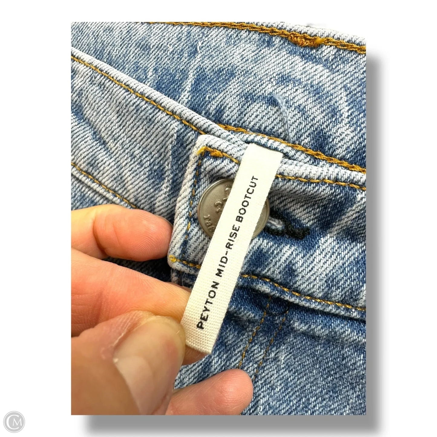 Jeans Peyton mid rise bootcut  By Rag And Bone In Blue Denim, Size: 12