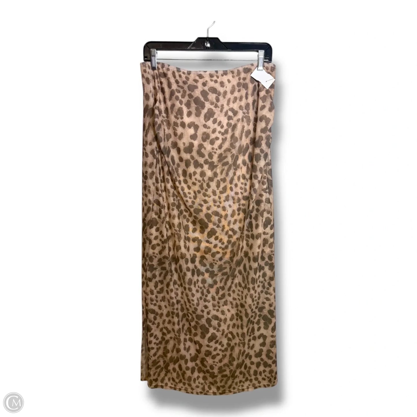 Skirt Midi By Cme In Animal Print, Size: L