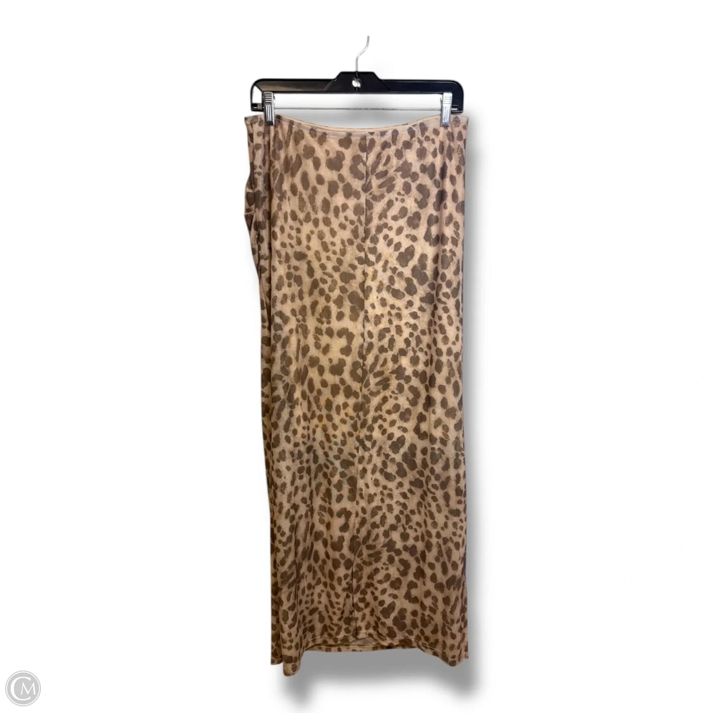 Skirt Midi By Cme In Animal Print, Size: L