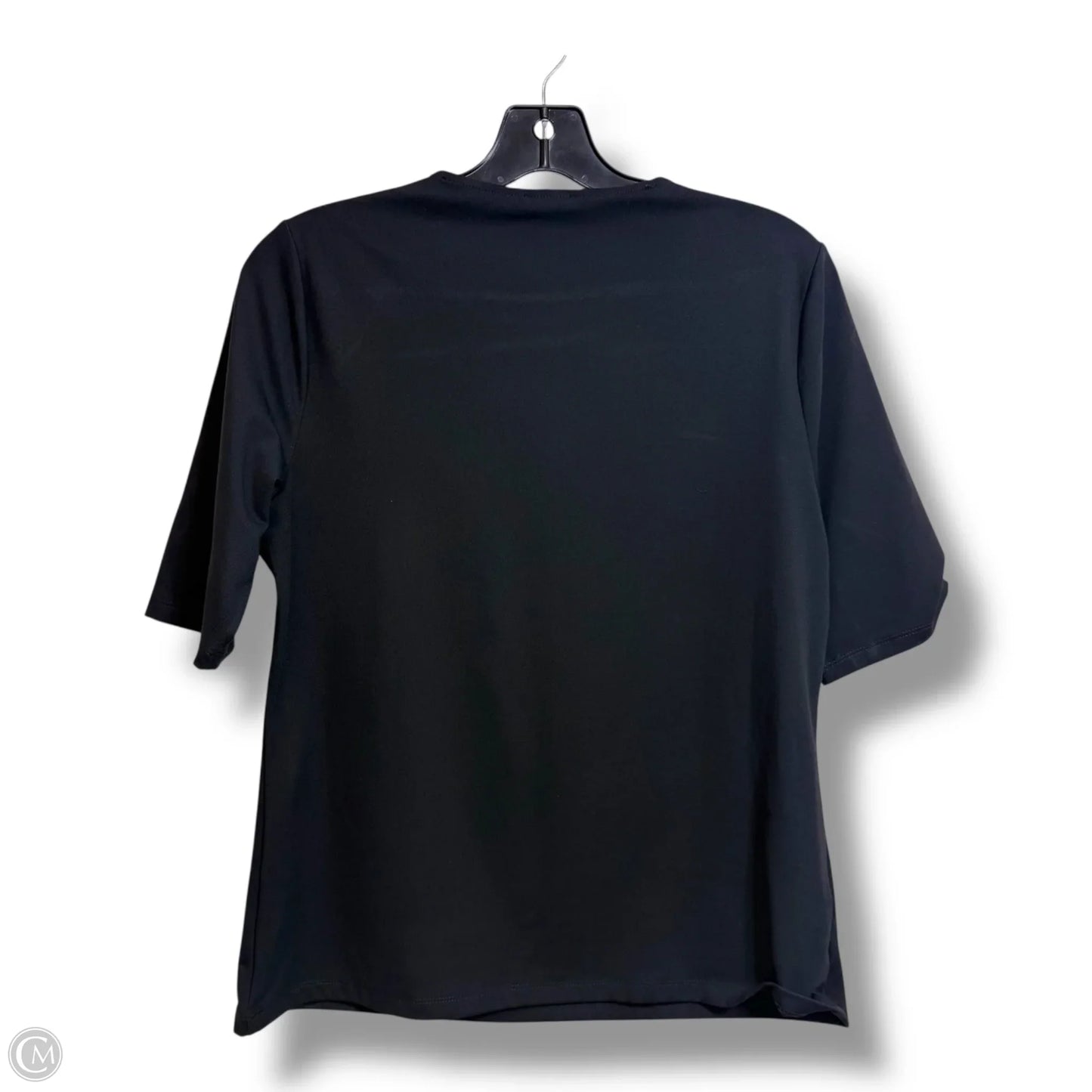 Top Short Sleeve By Ann Taylor In Black, Size: M