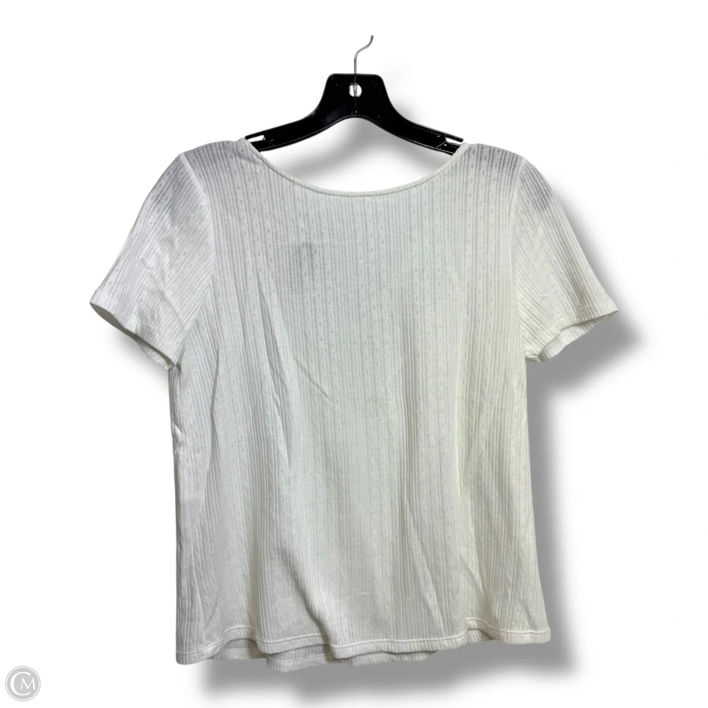 Top Short Sleeve By Clothes Mentor In White, Size: Xs