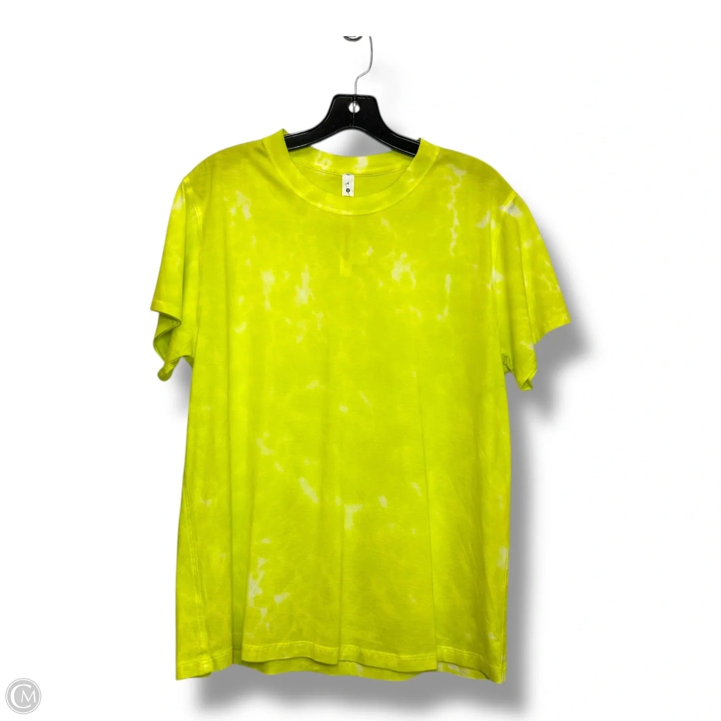 Athletic Top Short Sleeve By Lululemon In Yellow, Size: 6