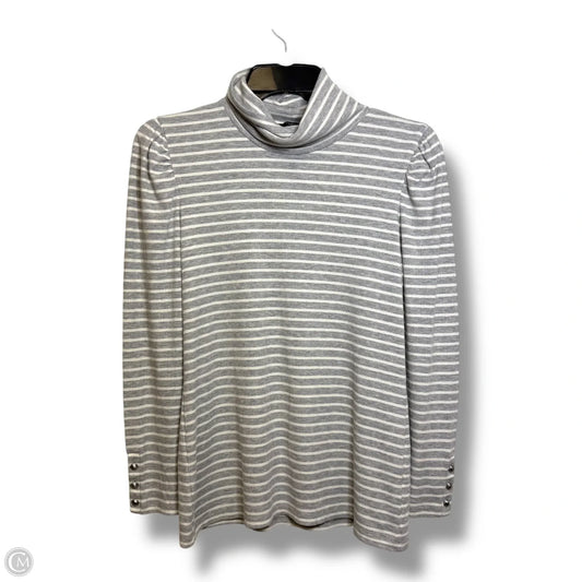 Top Long Sleeve Basic By Talbots In Striped Pattern, Size: Mp