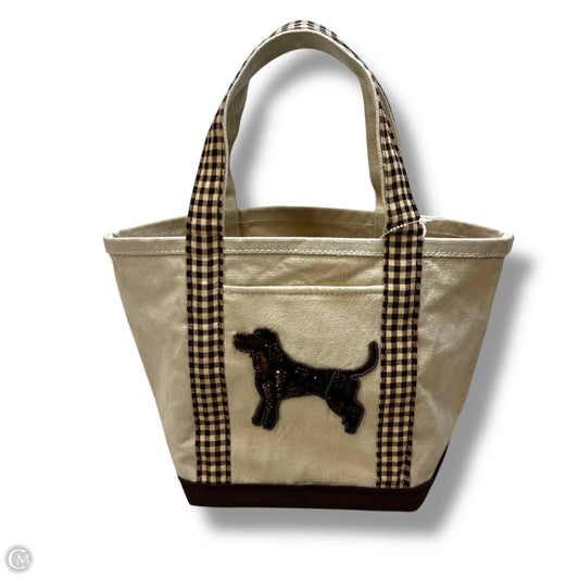 Hartley Beaded canvas Quail dog Tote By Anthropologie, Size: Small