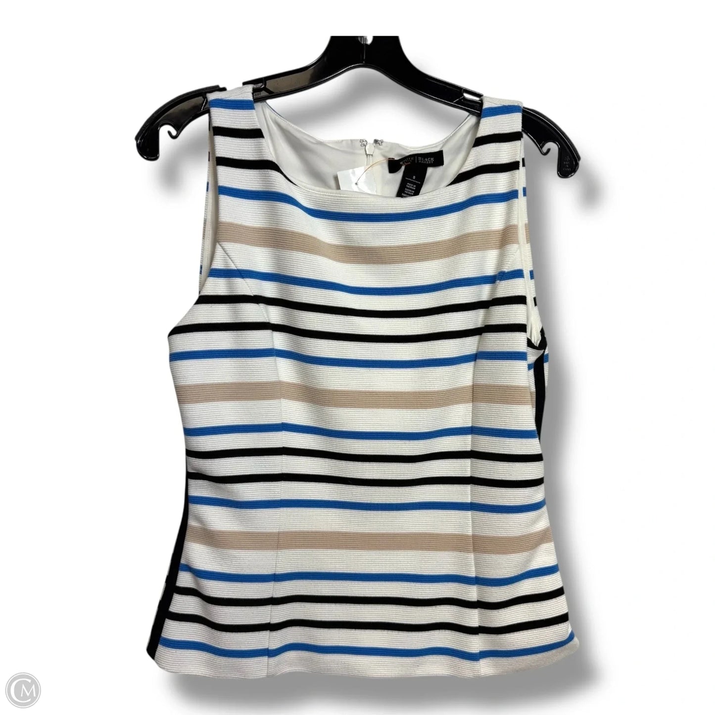 Top Sleeveless By White House Black Market In Striped Pattern, Size: 8