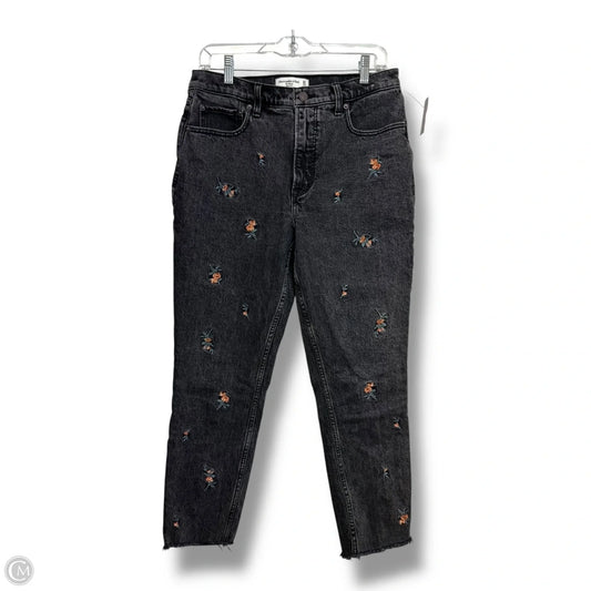 Jeans high rise skinny By Abercrombie And Fitch In Floral Print, Size: 10