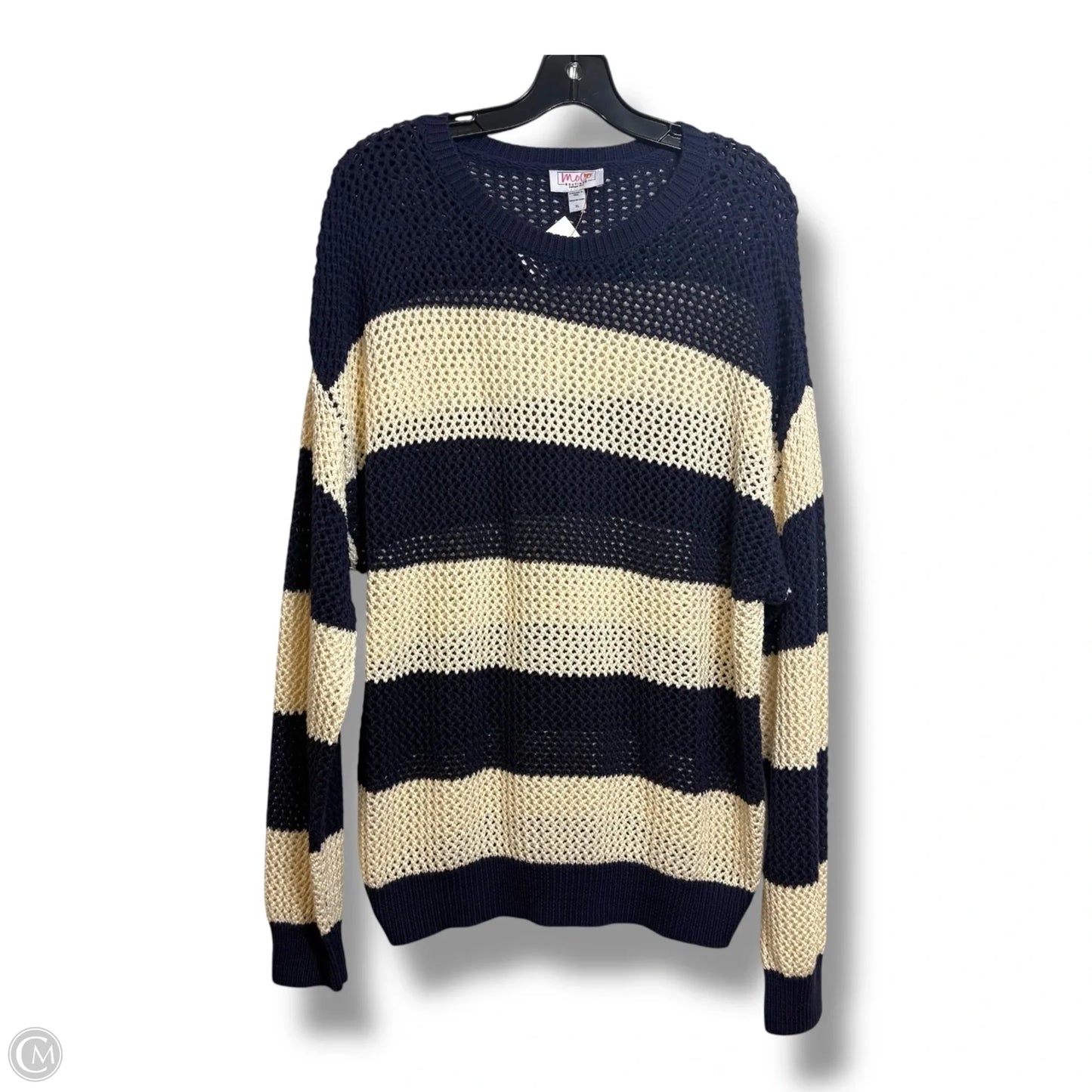 Sweater By Clothes Mentor In Navy, Size: Xl