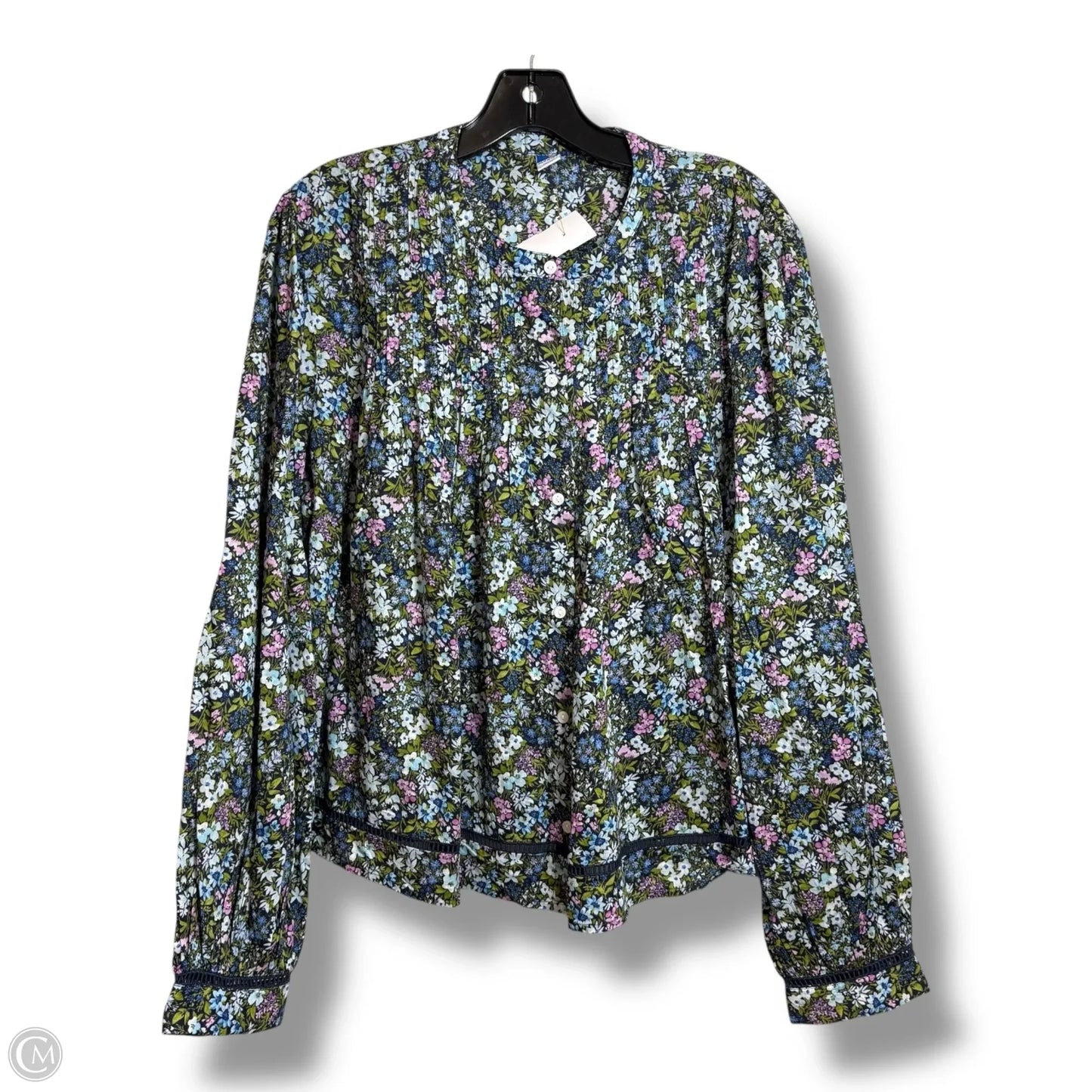 Top Long Sleeve By Old Navy In Floral Print, Size: Xl