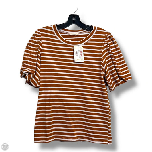 Top Short Sleeve By Clothes Mentor In Striped Pattern, Size: S