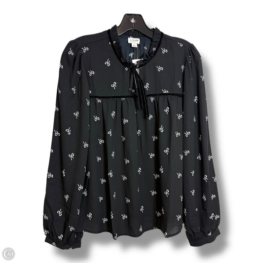 Top Long Sleeve By J. Crew In Black, Size: M