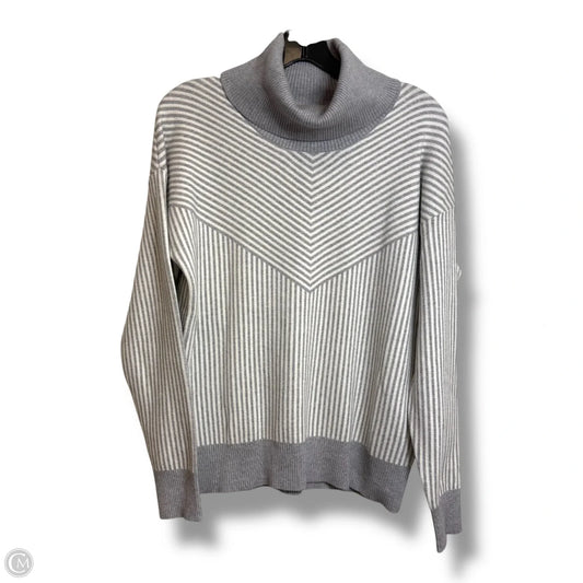 Sweater By Adrienne Vittadini In Striped Pattern, Size: M