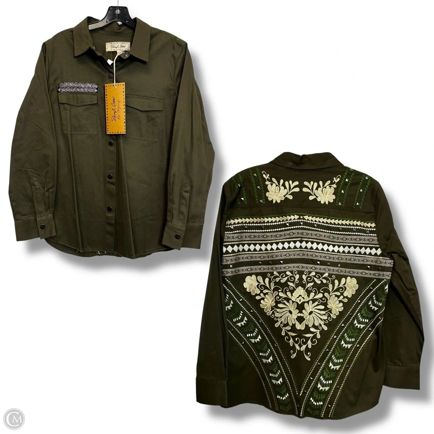 Jacket Denim By SHERYL CROW In Green, Size: L
