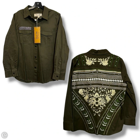 Jacket Denim By SHERYL CROW In Green, Size: L