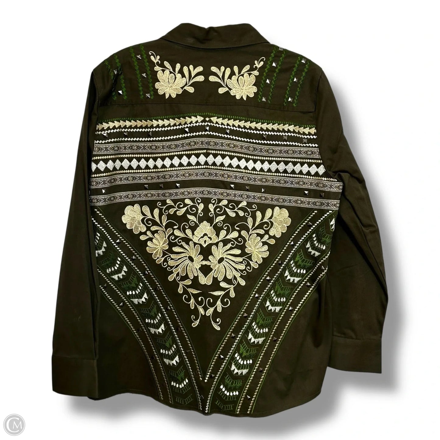 Jacket Denim By SHERYL CROW In Green, Size: L