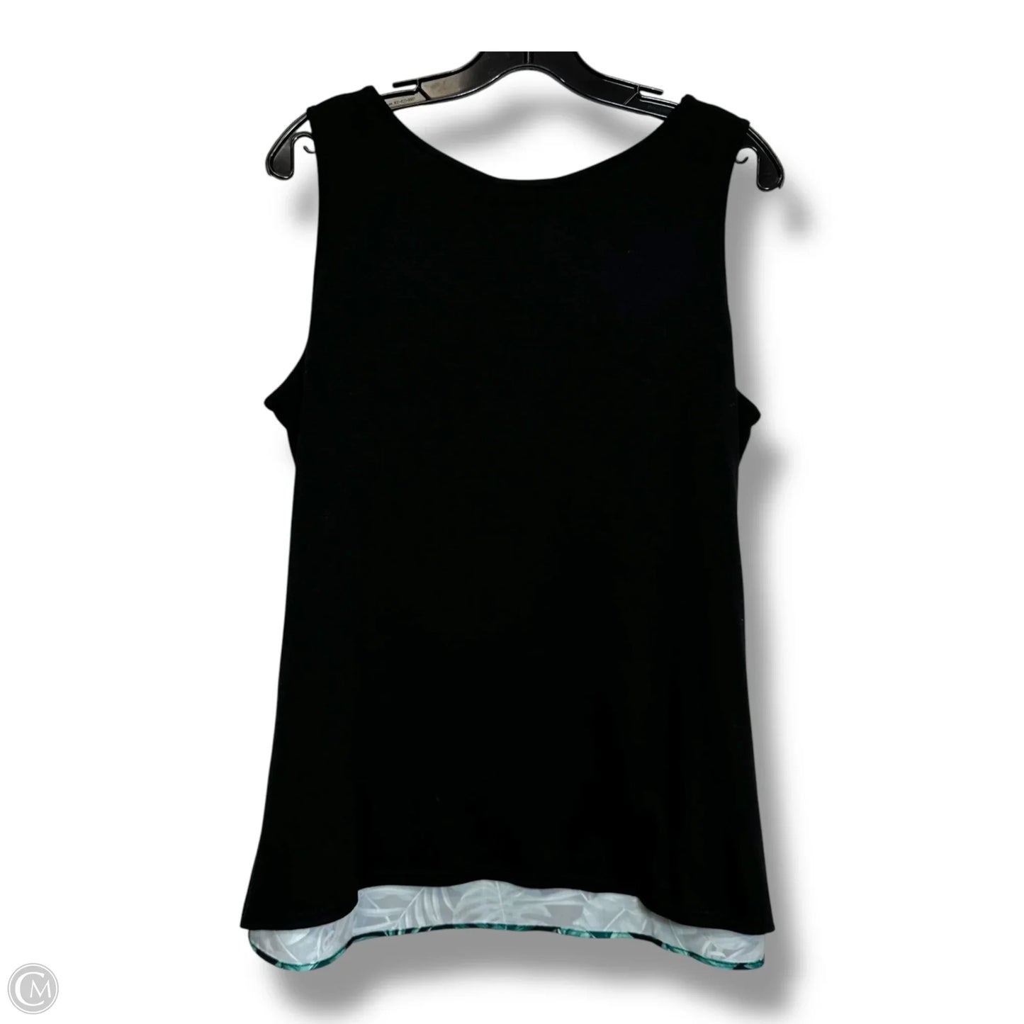 Top Sleeveless By Diane Gilman In Green, Size: L