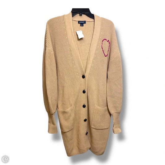 Cardigan By Clothes Mentor In Tan, Size: M