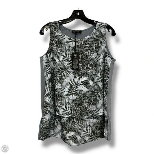 Top Sleeveless By Diane Gilman In Grey, Size: M