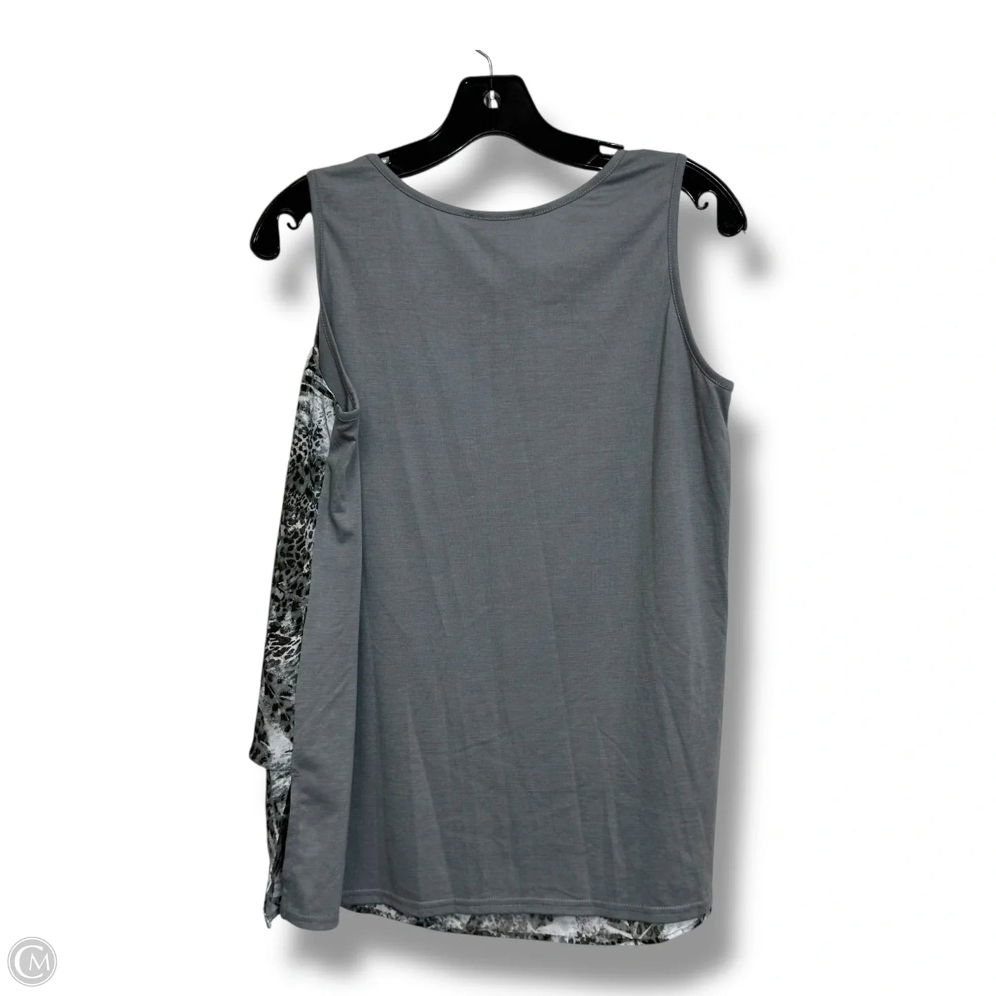Top Sleeveless By Diane Gilman In Grey, Size: M