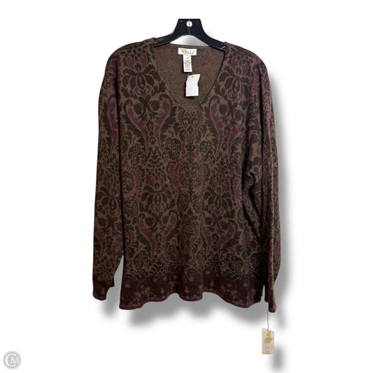 Sweater By Tweeds In Brown, Size: 3x