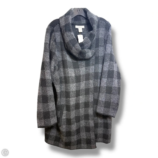 Cardigan By Ellen Tracy In Black, Size: 3x