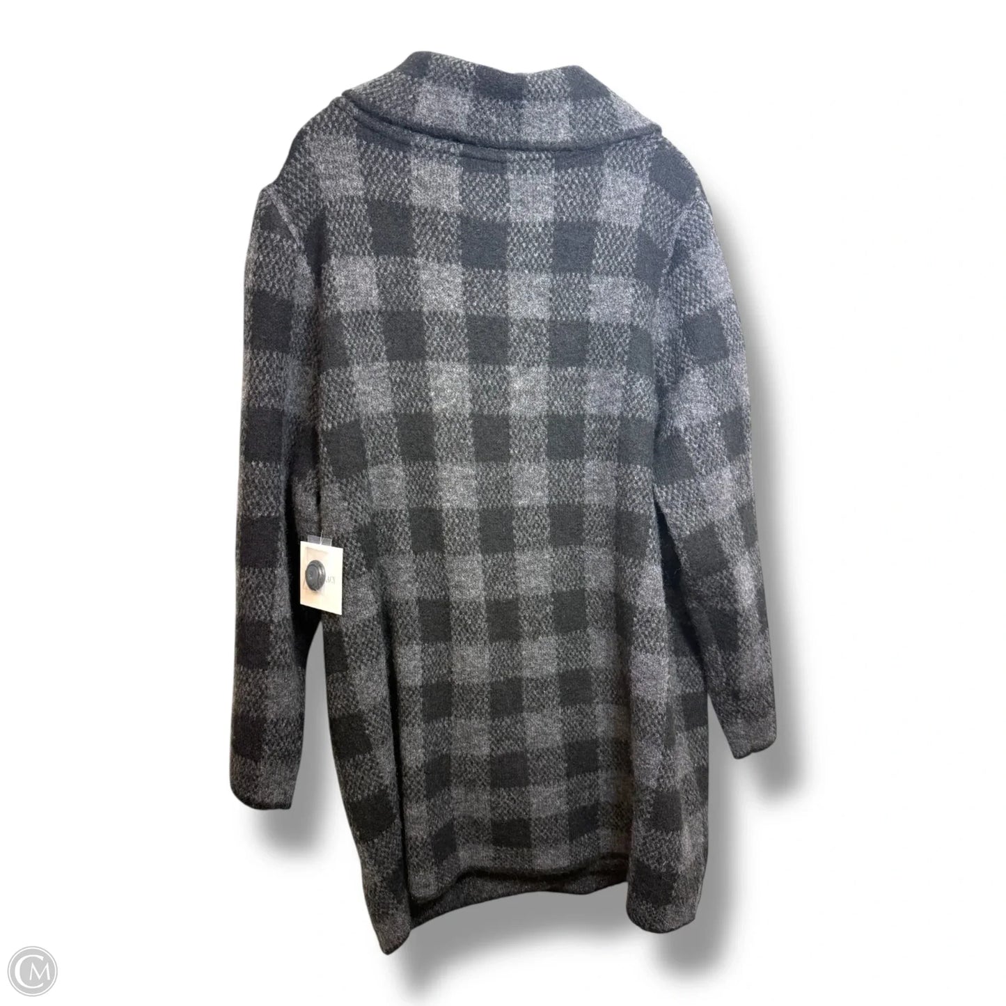 Cardigan By Ellen Tracy In Black, Size: 3x