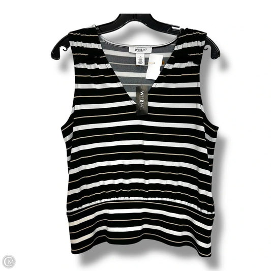 Top Sleeveless By White House Black Market In Striped Pattern, Size: S