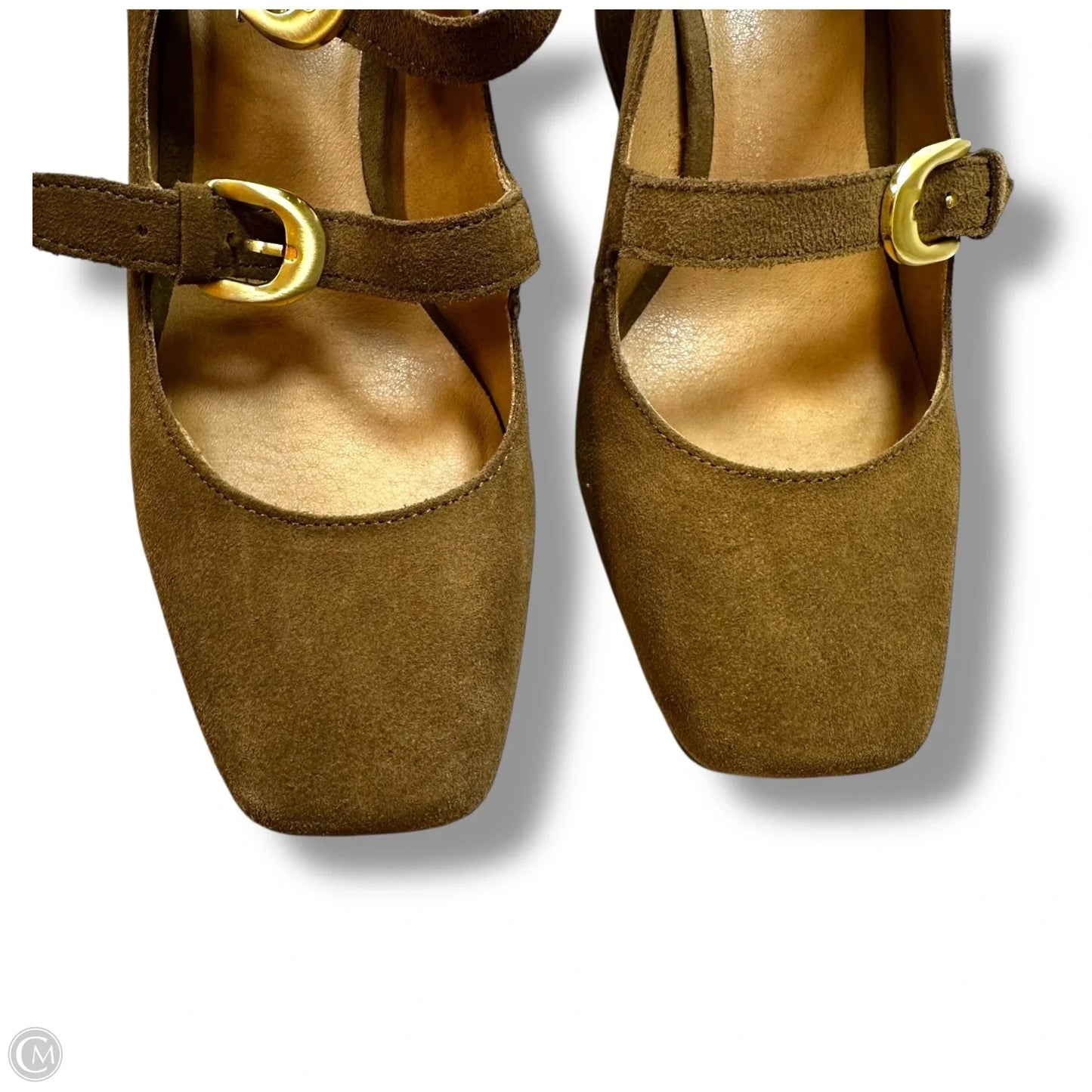 Shoes Heels Block By Crown Vintage In Tan, Size: 7