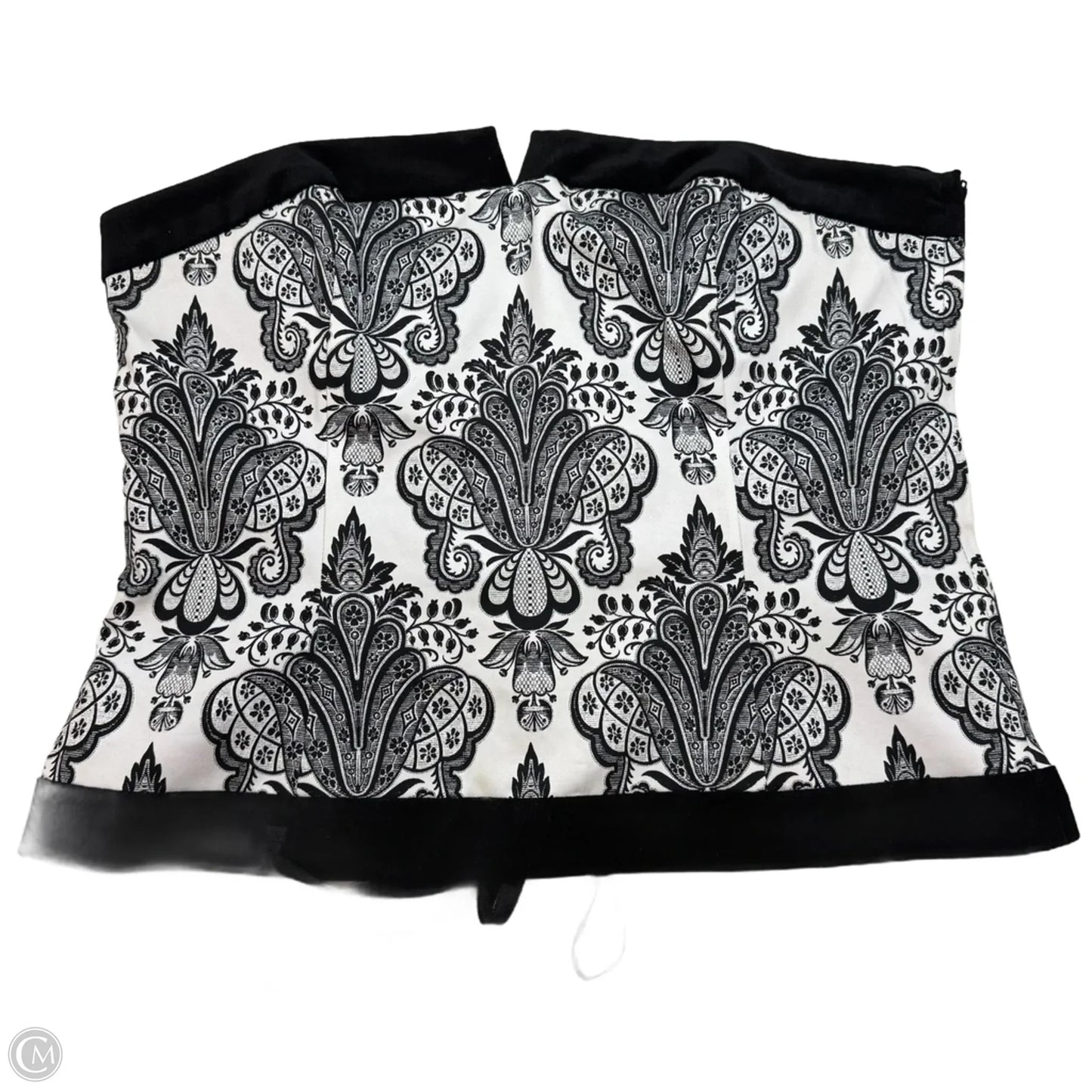 Corset Tank Top By White House Black Market In Paisley Print, Size: Xl